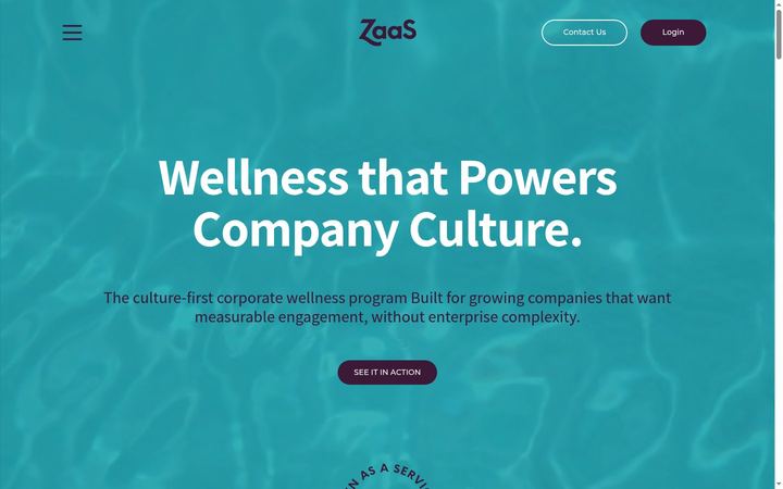 ZaaS website homepage